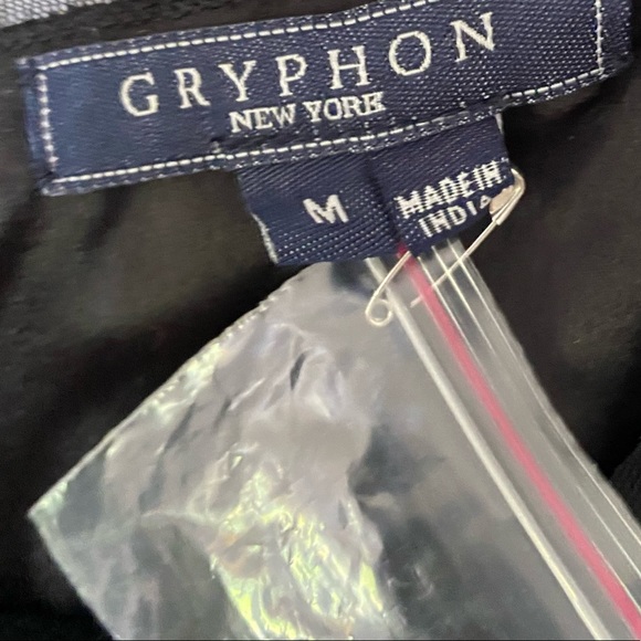 NWT GRYPHON New York Gilt Sequin Top Navy M - Picture 3 of 7